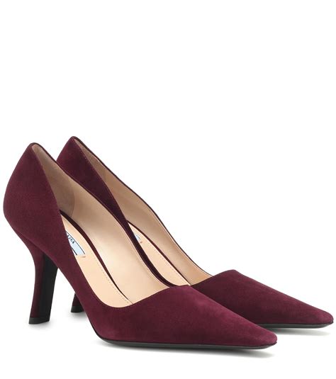 prada velour pump suede|Prada pumps and sandals.